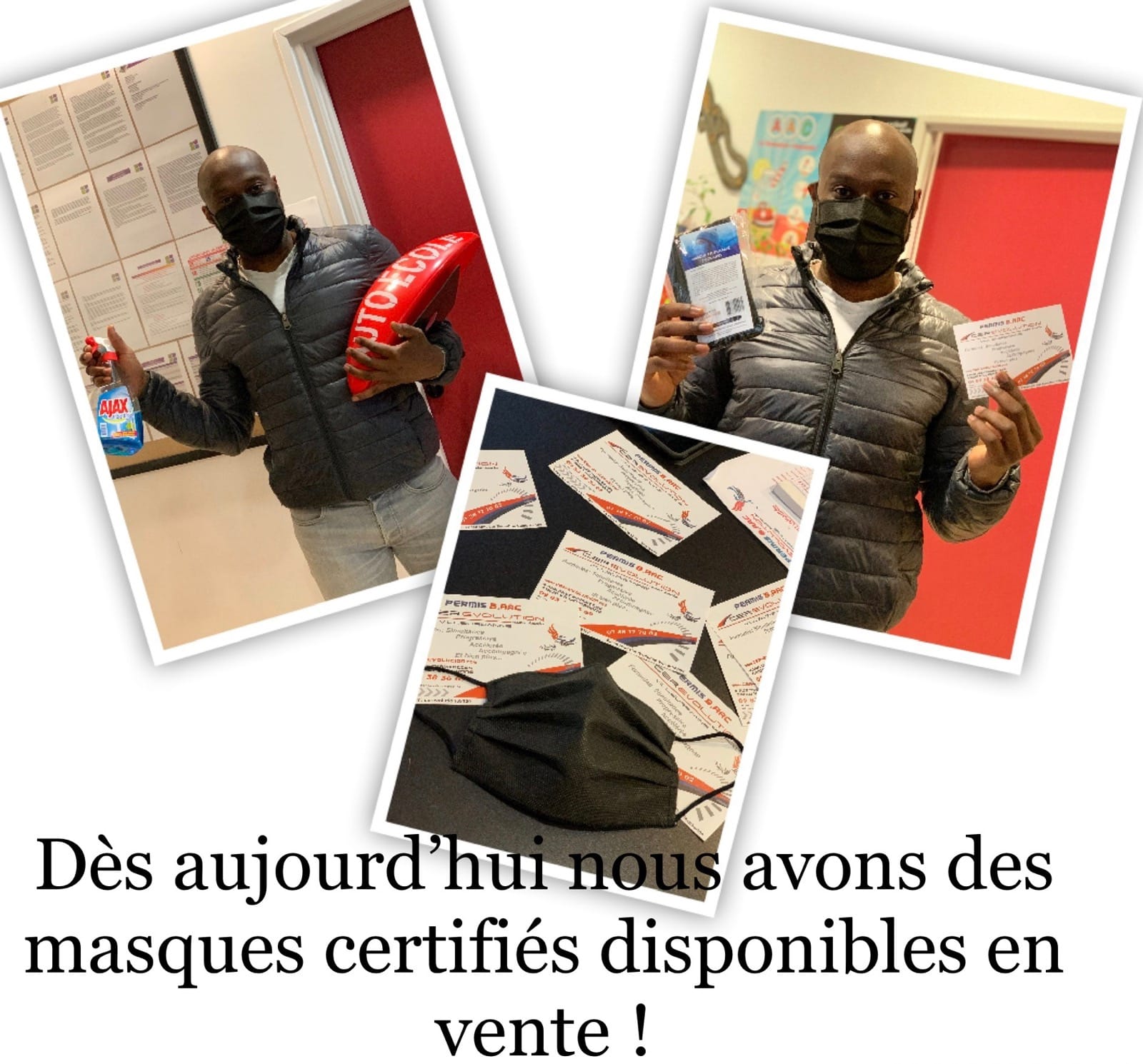 L’agence Cer Evolution s’équipe et propose à la vente des masques certifiés